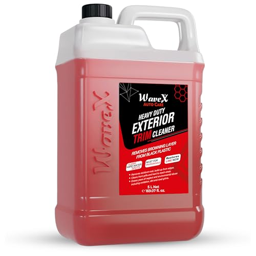 Image of WaveX Heavy Duty Car Exterior Trim Cleaner 5 kg | Removes Browning Layer from Black Plastic, Stubborn Rust, Hardwater Spots, and buildup from Edges, Cleans Logo and Grills