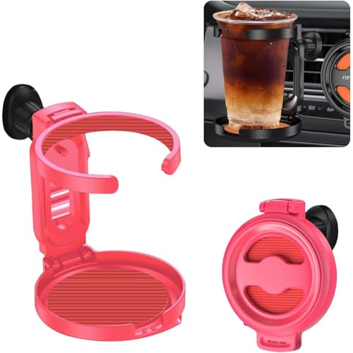 NFAHBAQA Portavasos para Coche para Q5 2012-2017 Q5 FY 2018-2021, Soporte para Ventilación de Coche, Soportes para Bebidas Plegables Ajustable,C