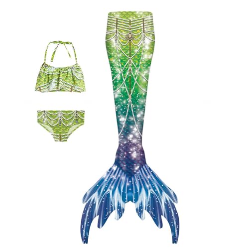 Wizvox Paquete De 3 Traje De BañO NiñAs Ideal para La Piscina Y El Mar, Ropa De BañO para NiñA,I-150