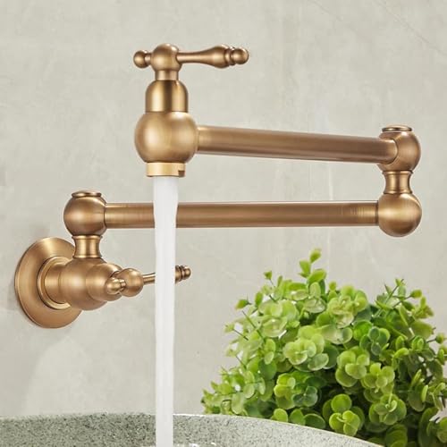 Robinet de cuisine mural rétractable et pliant pour pot filler de chef