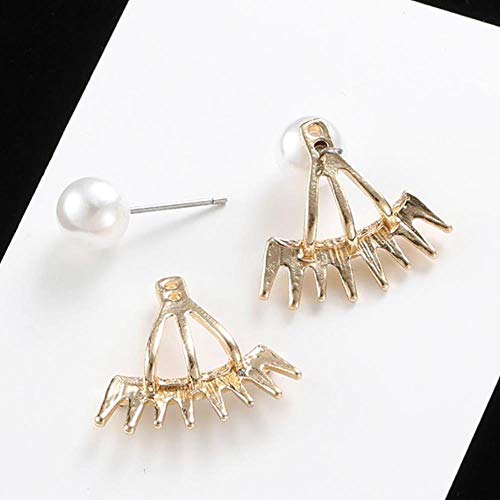 Preisvergleich Produktbild VWEGVW Stud earringGirl Ohrringe asymmetrische fünfzackigen Stern Wecker Ohrringe Damen Schmuck Geburtstag