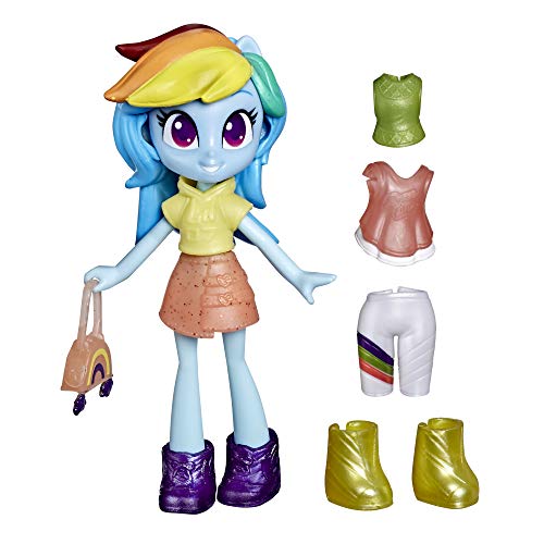 My little pony - Equestria Girls Potion Fashion Squad - E9245 - Mini poupée + Accessoires - Rainbow Dash - 10cm - Neuf