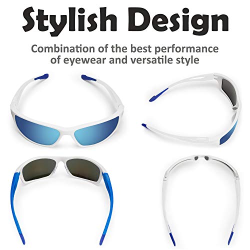 CHEREEKI-Gafas-de-Sol-Deportivas-Gafas-de-Sol-Deportivas-Polarizadas-con-Proteccion-UV400-Marco-TR90-Irrompible-para-Hombre-y-Mujer-Deportes-al-Aire-Libre-Pesca-Ski-Conduccion-Golf