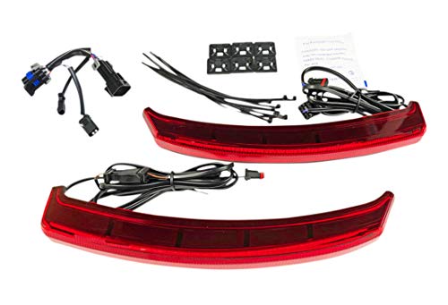 Custom Dynamics LED Saddlebag Lights for Indian Chieftain and Dark Horse (not Challenger) - Red