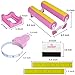 OMPERIO Cup Cradle for Crafting Tumbler, Cup Cradle for Tumblers with Felt Edge Squeegee to Apply Vinyl Decals with Measurements for Mugs (Pink)