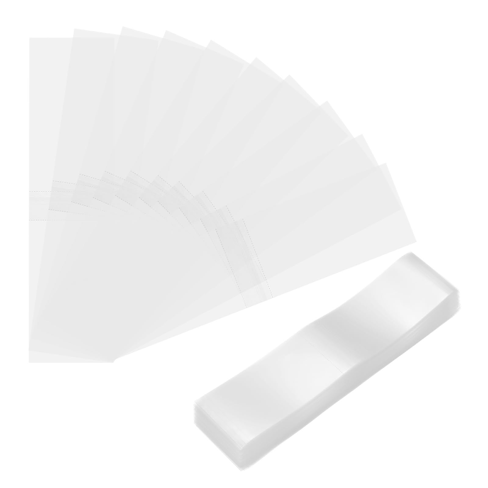 Bandas retráctiles perforadas de 135x35mm, precinto transparente para envases de 82-85mm