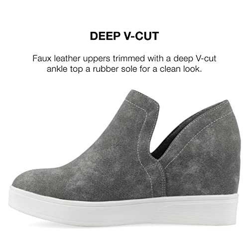 Journee Women's Cardi Sneaker Wedge4