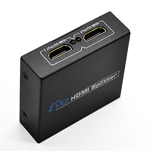 Incutex comutador distribudor Splitter HDMI 1x2, Bloque de alimentación incluído