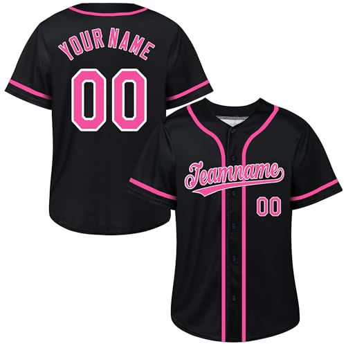 Camiseta personalizada de béisbol con nombre y número bordados/imprimeada para hombres, mujeres y niños miniatura 1