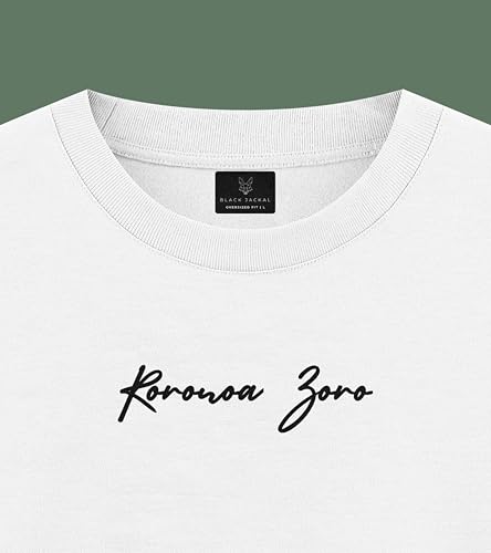Image of Black Jackal | Premium Oversized Unisex T-Shirt | Roronoa Zoro-Inspired Graphic Anime Tee | One Pieece-Inspired Design | Heavyweight 240 GSM Cotton Fabric | Unisex Fit