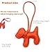 Leather dog bag charm keychain puppy bag purse pendantcute fashion bag accessories for women (red)