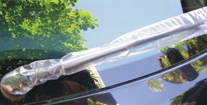 Scheibenwischer-Schutzhüllen aus LD-PE (70 x 600 mm) beidseitig offen, VE a 1000 Stück