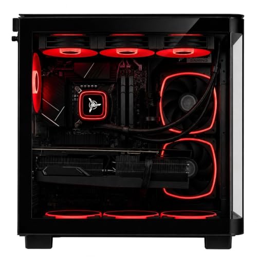 Image of Skytech Gaming King 95 Gaming PC, Intel i7 14700F 2.1GHz, NVIDIA RTX 5070 12GB VRAM, 1TB Gen4 NVMe SSD, 16GB DDR4 RAM 3200, 850W Gold ATX 3 PSU, 360 ARGB AIO, Wi-Fi 5, Windows 11, Desktop