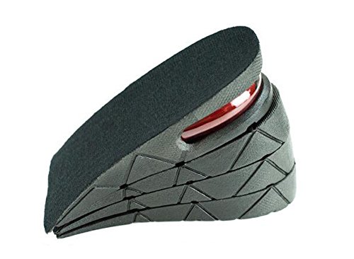Black Adjustable Breathable Increase Taller Shoe Insole Lift Air Cushion Invisible Height Increase Half Elevator Heels Inserts Shoe Pads for Women Men (4 Layer- 3.54" Height)