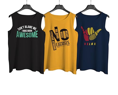 Image of Designer Men Vest Versatile Cotton Sando /Baniyan /Ganji for Boys - Perfect for Gym Workouts, Vacations, and Beaches