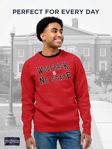 JanSport NCAA Officially Licensed Rival Crew Sweatshirt, Long Sleeve Graphic Pullover for Men & Women, Cotton-Polyester Blend Featuring Collegiate Design & Easy-On Style for Game Days, or Travel - image 2