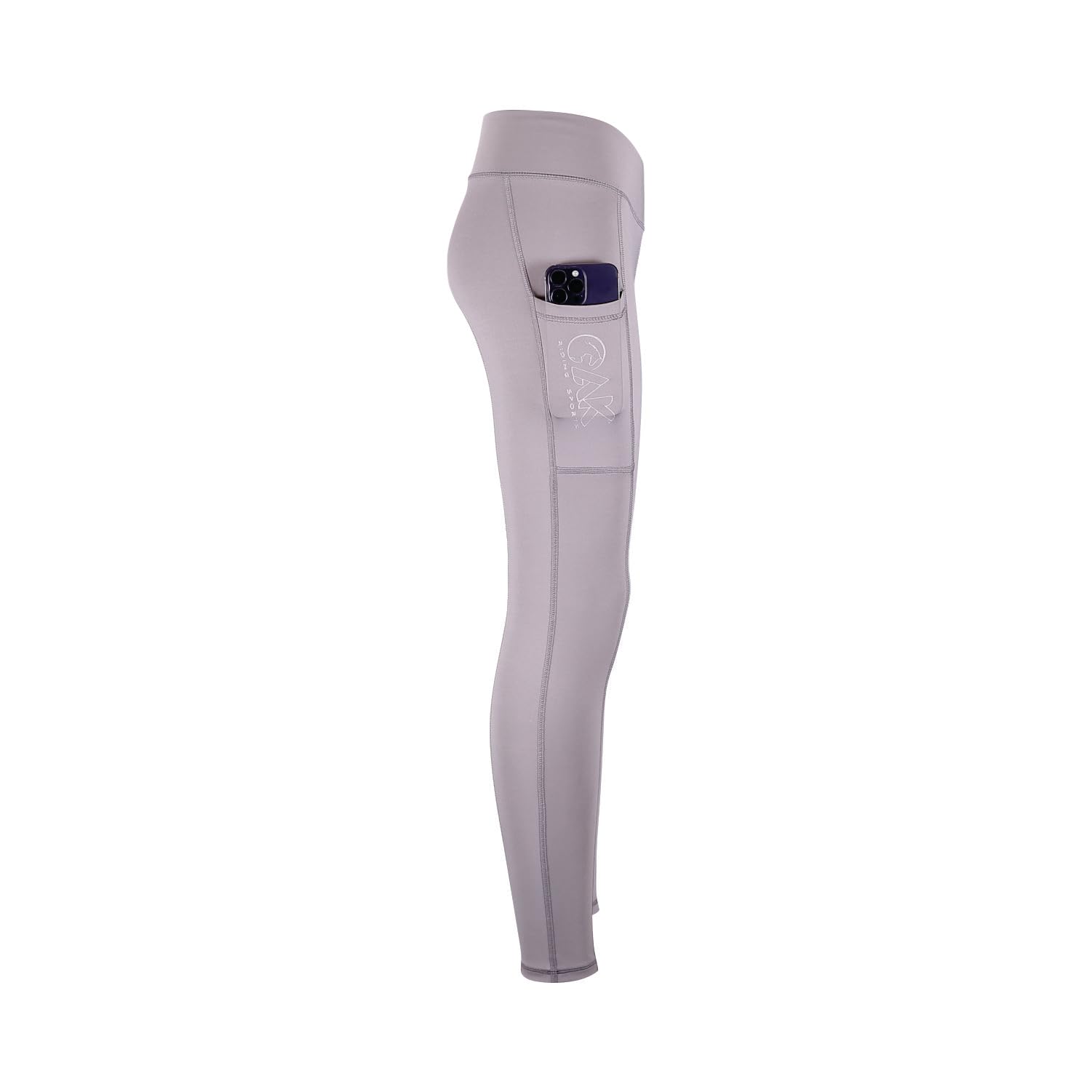 AK Oreo Pull on High Waisted Breathable Horse Riding Tights/Leggings/Breeches with Full Seat Silicon Grip AKRS-6052-01