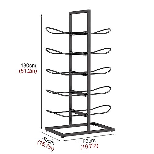 Support de rangement pour tapis de yoga avec présentoir d'affichage double face robuste