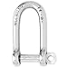 Wichard Stainless Steel Self Locking Pin Long D Shackle - Size: 5/32"