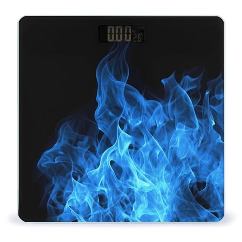 Báscula digital azul Blue Flame para peso corporal 400 lb miniatura 1