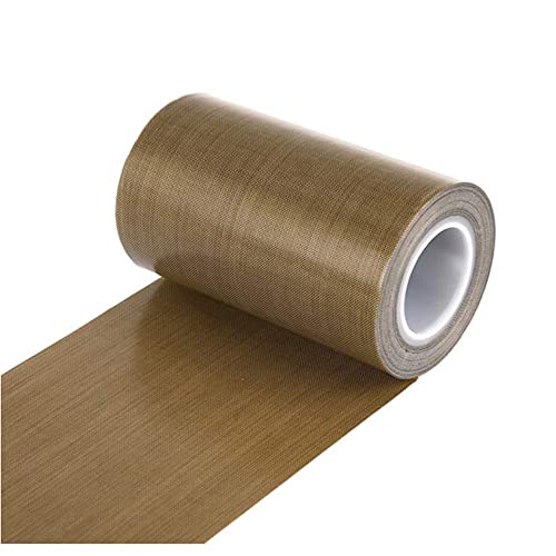 Image of PTFE Tape for Vacuum Sealer Machine, Hand Impulse Sealers Insulation PTFE Coated Fiberglass Adhesive Tape 500℉ High-Temp Fiberglass Adhesive Tape (5-inch x 33FT)