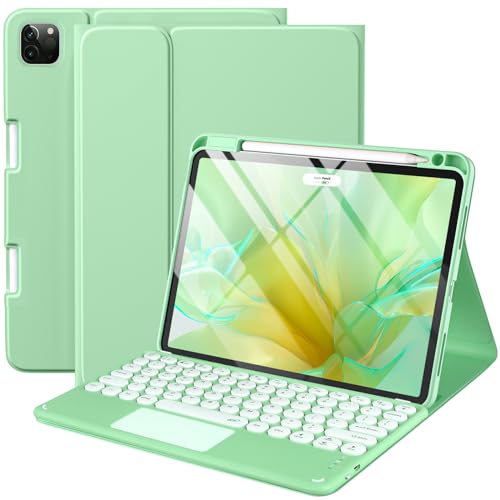 YMXuan Touchpad Keyboard Case for iPad Pro 11 inch 4th Generation 2022,Detachable Wireless Bluetooth Keyboard for iPad Pro 11 2021/2020/2018 (3rd,2nd&1st Gen),Smart Silicone Cover with Trackpad