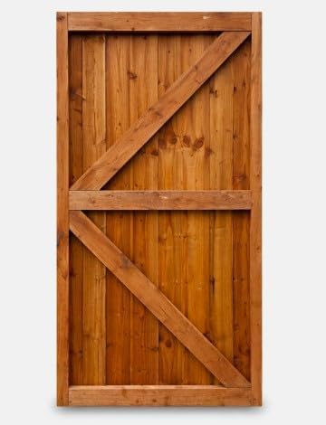 Super Heavy Duty Wooden Garden Gate Made to Measure – Pressure Treated Timber Featheredge Closeboard Pedestrian Gate (Height 177cm x Width 89cm)