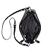 Calvin Klein Sonoma Bubble Lamb Novelty Messenger Crossbody, black/silver, One Size