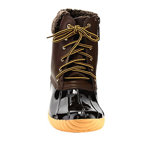 Nature Breeze Ladies Duck-02 Lace Up and Zipper Waterproof Insulated Boot3