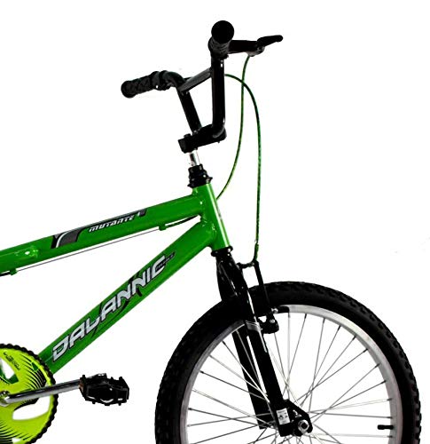 Bicicleta Aro 20 Menino Cross Freestyle BMX Mutante Verde Kawasaki