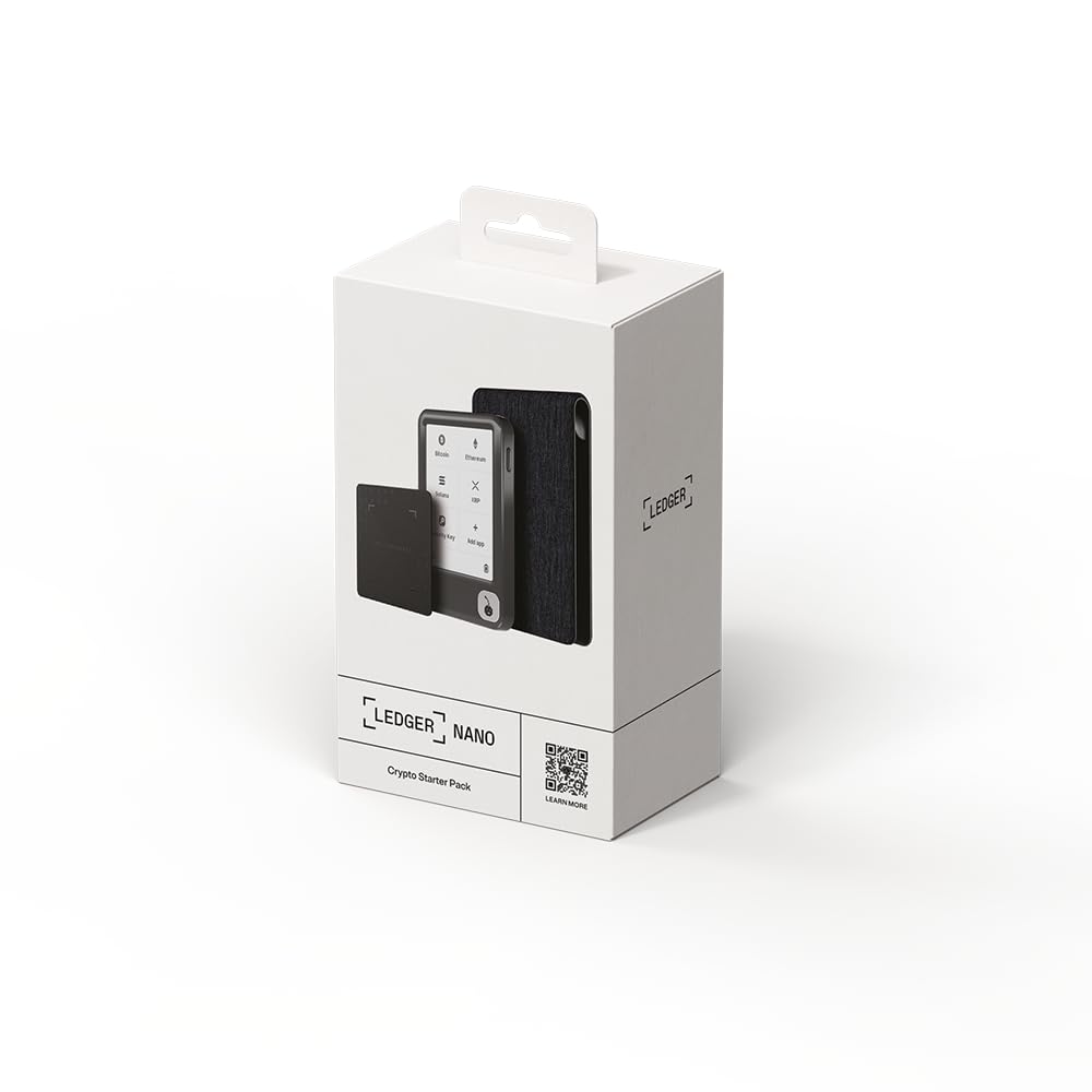 Ledger Crypto Starter Pack Nano Gen5-Signer Magnet Folio Recovery Key Clip-on-Badge App