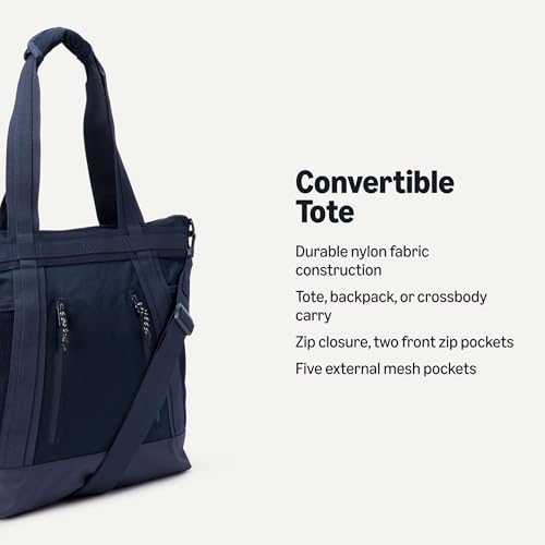 Image of Amazon Essentials Unisex Adults' Convertible Nylon Backpack Tote with Adjustable Straps for Men and Women