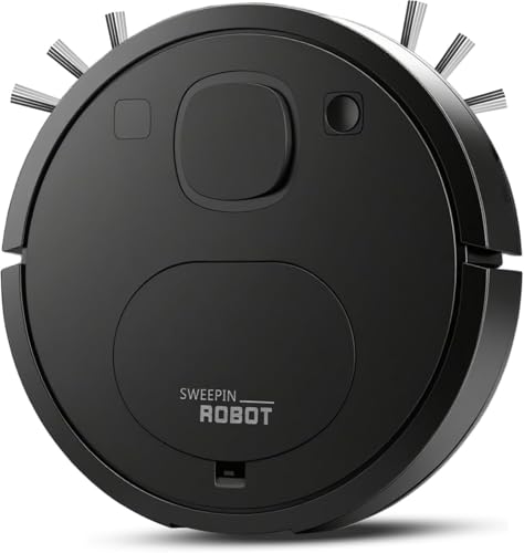 Genérico Robot Aspirador y Fregasuelos, Potente Succión,Robot Aspirador 3 en 1,Larga Autonomía,Antienredos,...