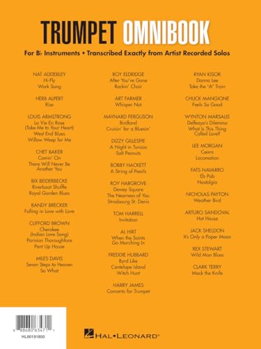 Trumpet Omnibook Sheet Music for B-Flat Instruments | Jazz Transcriptions from Dizzy Gillespie, Miles Davis, Clifford Brown, Freddie Hubbard, and More | Trumpet Songbook for Intermediate - Image 2