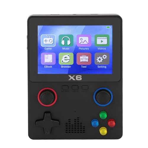 Consola de Juegos Portátil, Consola de Videojuegos Retro Portátil, Pantalla IPS de 3,5 Pulgadas, 11 Emuladores, Diseño de Batería de 2000 MAh, con Controlador y Puerto de Salida