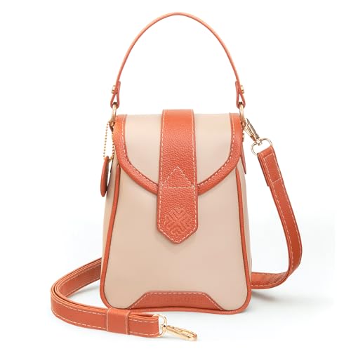 Image of SACCI MUCCI Women's Small Handbag /Cross-Body Phone Bag - Stylish PU Leather Mobile Purse with Adjustable Strap