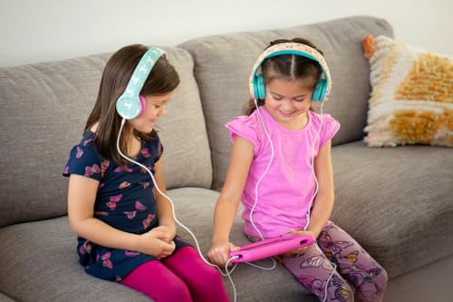 Image of Snug Play+ Kids Headphones - Volume Limited 93dB for Safe Listening - Foldable, Durable Headphones for Toddlers, Boys & Girls - Tangle-Free Cord - Ideal for Travel, School, Tablets - Llamas