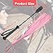 Solaradgy 2Pcs Riding Crop Perfect for Equestrian Training, Outdoor Sports, and Recreational Use, Includes Versatile Pink Tassel Whip and Black Long-Handle Crop