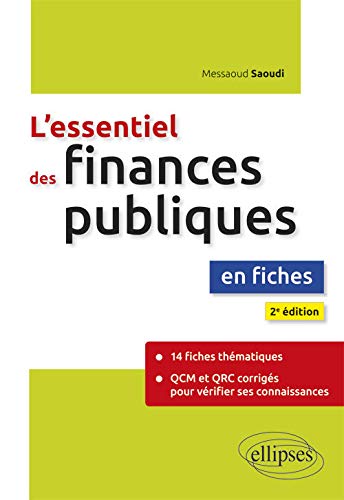 Télécharger L'essentiel des finances publiques en fiches - 2e édition Livre PDF Gratuit