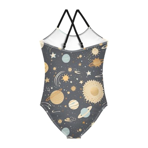 Space Planet Galaxy Girls One Piece Swimsuit Beach Swimwear 208538692