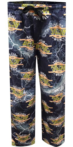 MJC Mens AC/DC Band High Voltage Album Art Fleece Lounge Pants