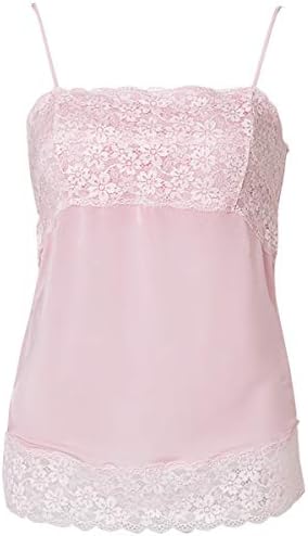 Amazon シャローム シルク カップ付きキャミソール フロントレース 日本製 Lサイズ ピンク インナーキャミソール タンクトップ 通販