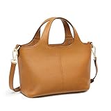 Kattee Genuine Leather Purses and Handbags for Women Crossbody Shoulder Tote Bag Soft Satchel Top Handle