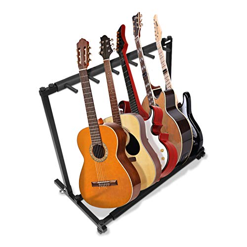 5-Fach Gitarrenständer Gitarren Display Stand, Gitarrenstaender...