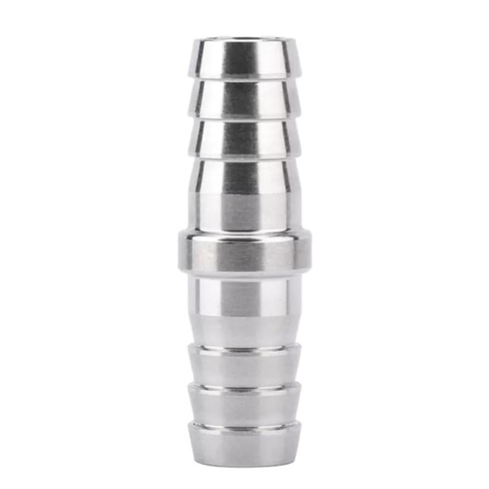 Yjqhody Red Pagoda Tail Barb Connector For Industrial Machinery Connections, 304 Stainless Steel Hose Pipe Fitting 1Piece(,14Mm)