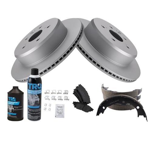 Image of TRQ Rear Brake Pad & Rotor Kit Compatible with 2013-2020 Lexus
