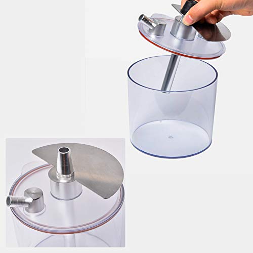 Acryl Shisha Set Komplett Tragbare Wasserpfeife mit Keramikschale + Shisha Schlauch + Holzkohle Clip Zubehör BPA Free – Bild 4