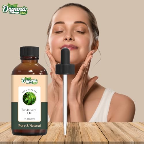 Image of Organic Zing Ravintsara (Cinnamomum camphora) Oil |Pure & Natural Essential Oil for Aroma, Skincare & Massage- 30ml /1.01fl oz