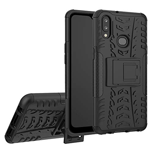Labanema Galaxy A10s /SM-A107 Case, Heavy Duty Shock Proof Rugged Cover Dual Layer Armor Combo Protective Hard Case for Samsung Galaxy A10s /SM-A107(Not fit Galaxy A10) - Black