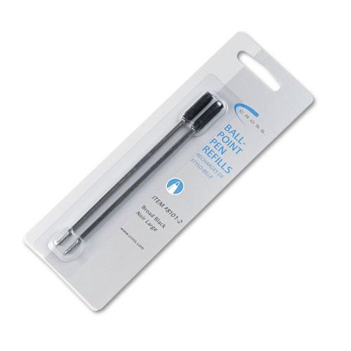 Cross - Ricarica Originale Per Penne A Sfera | Inchiostro Nero, Confezione Da 2 | Refill Compatibile Con Penne Cross - 2